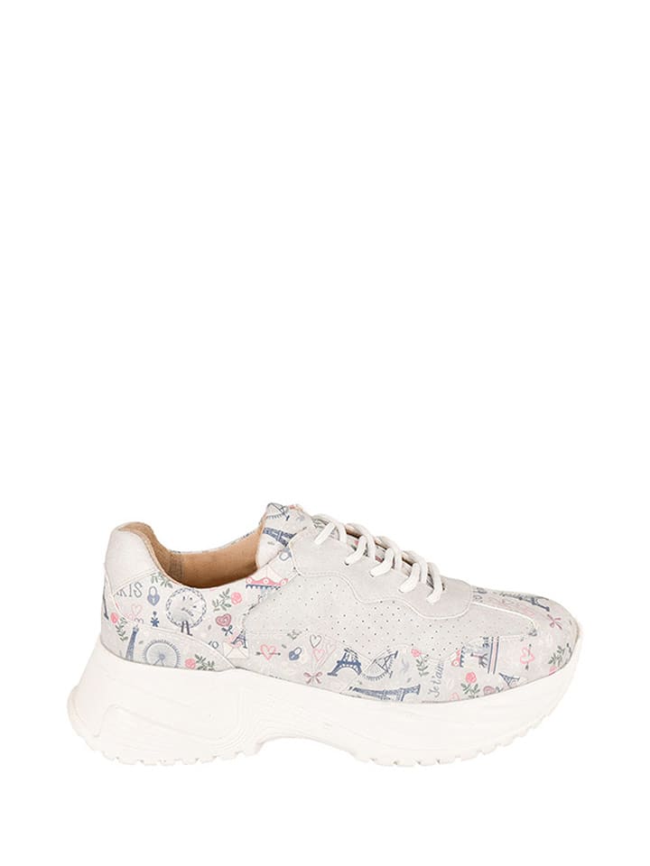 Streetfly Sneakersy w kolorze szarym ze wzorem rozmiar: 38