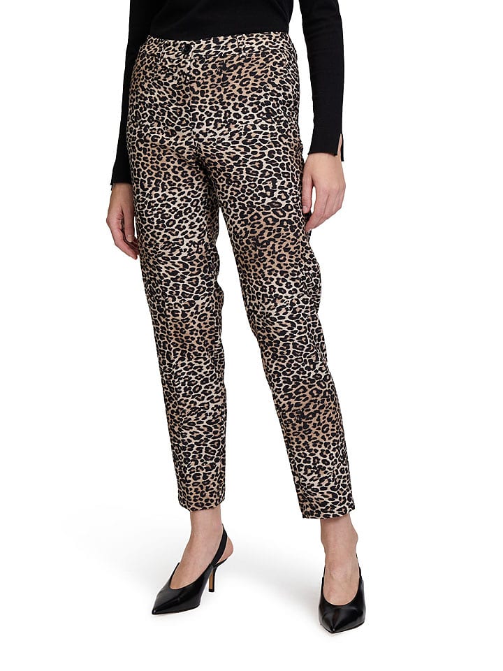 Betty Barclay Spodnie w kolorze czarno-beżowym rozmiar: 44