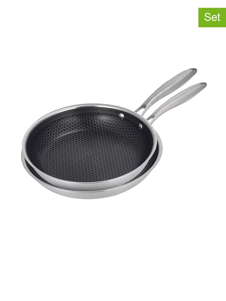 Laguiole Patelnie (2 szt.) "Black Steel" w kolorze srebrnym rozmiar: onesize