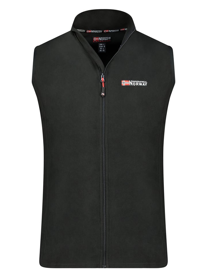 Geographical Norway Kamizelka polarowa "Vug" w kolorze czarnym rozmiar: S