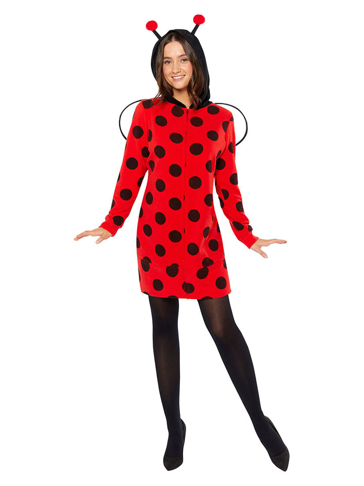 amscan Sukienka kostiumowa "Ladybug" w kolorze czerwono-czarnym rozmiar: S/M