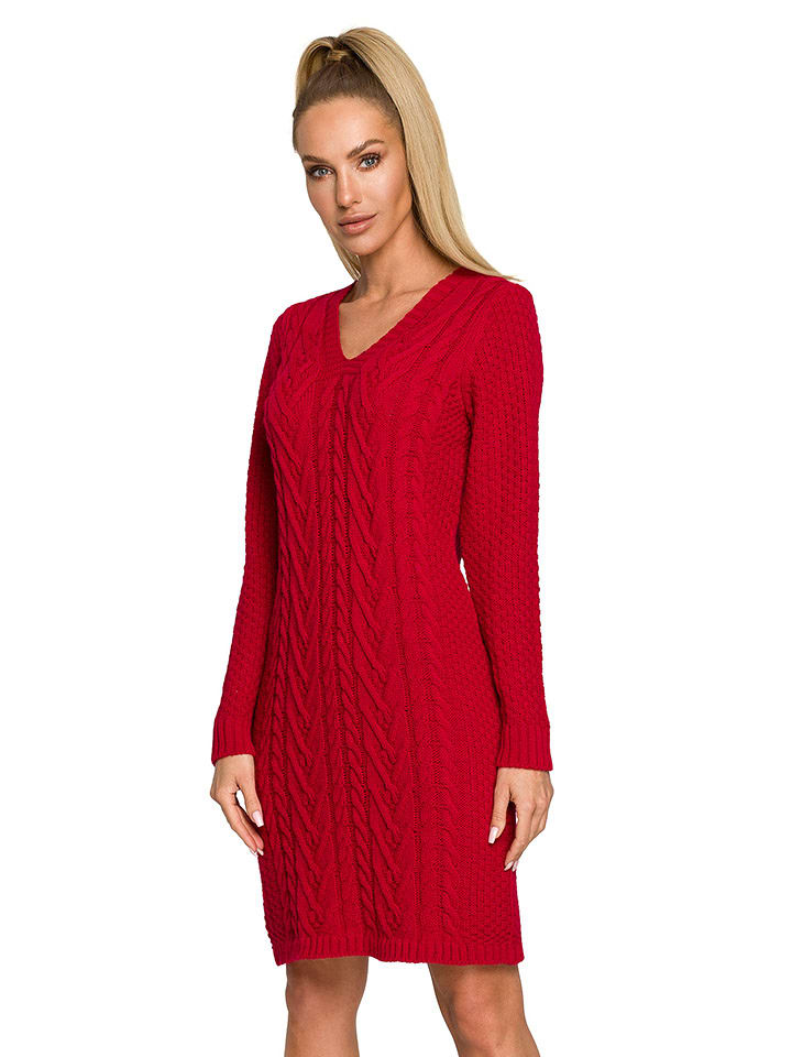 made of emotion Sukienka w kolorze czerwonym rozmiar: L/XL