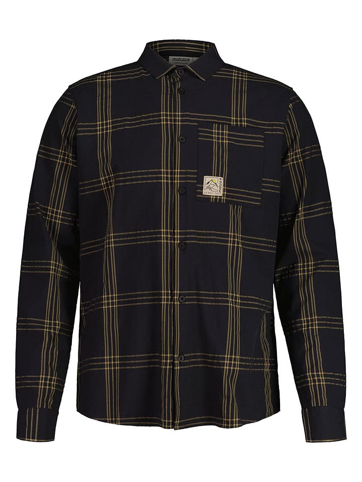 Maloja Koszula "AlblanM." w kolorze czarnym rozmiar: M