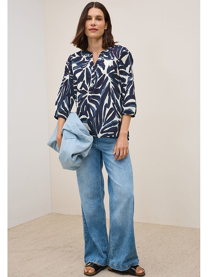 Cecil Bluzka w kolorze granatowo-kremowym rozmiar: XS