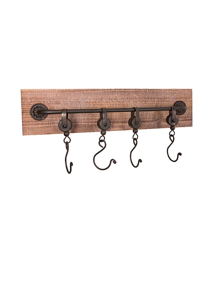 Anticline Wieszak ścienny w kolorze brązowym - 50 x 12 x 8 cm rozmiar: onesize