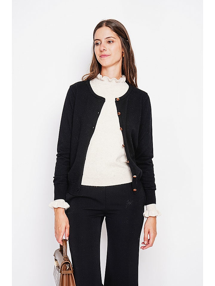 ASSUILI Kardigan w kolorze czarnym rozmiar: 34