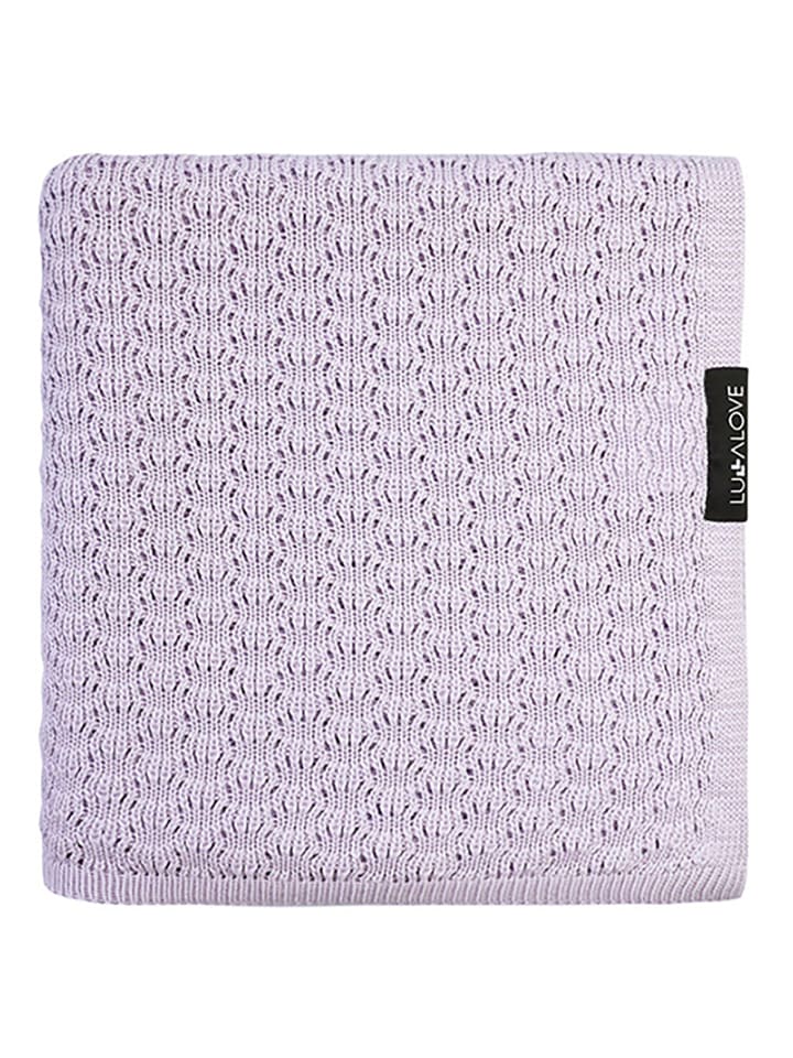 Lullalove Kocyk w kolorze fioletowym rozmiar: 90x90 cm