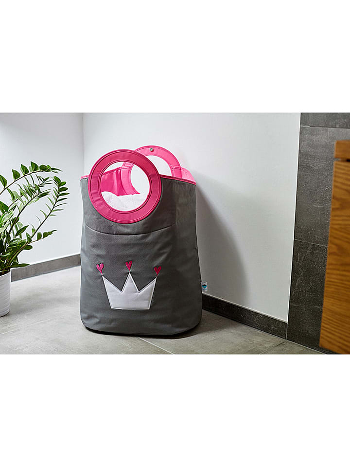 STORE IT Torba w kolorze szaro-różowym na pranie - 60 x 55 cm rozmiar: onesize