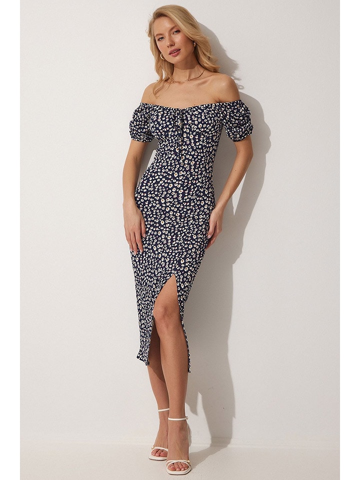 Happiness Istanbul Sukienka w kolorze czarno-białym rozmiar: 38