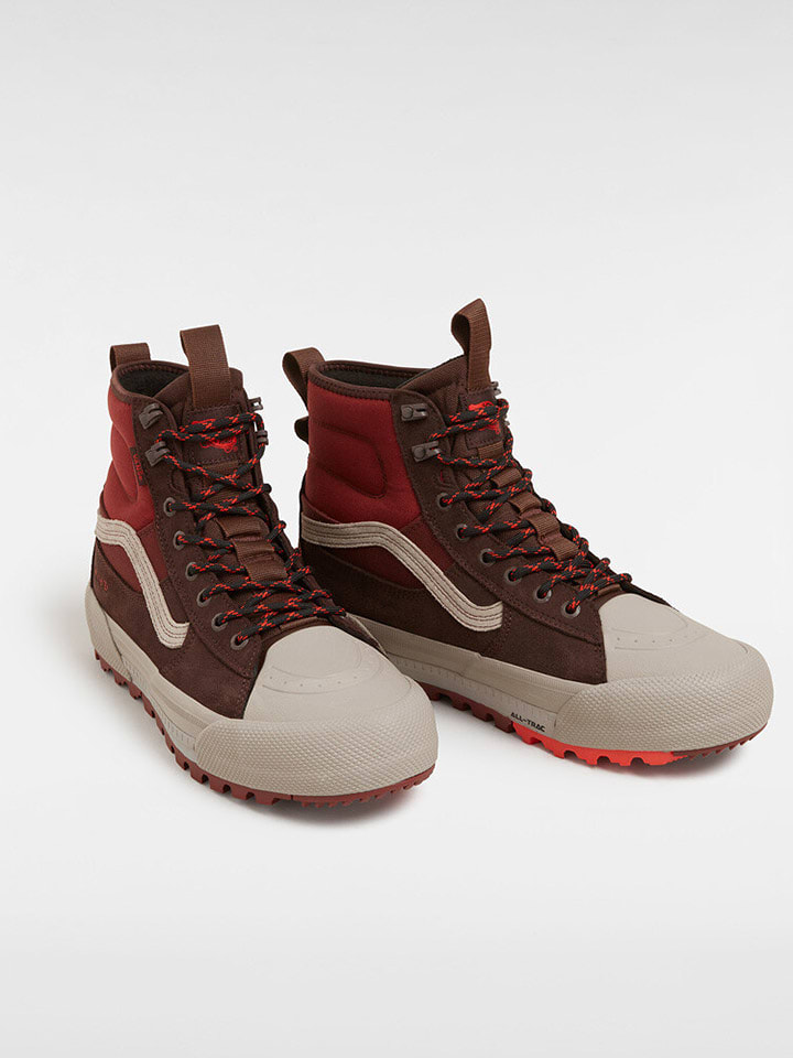 Vans Skórzane sneakersy "Sk8-Hi" w kolorze bordowym rozmiar: 36,5