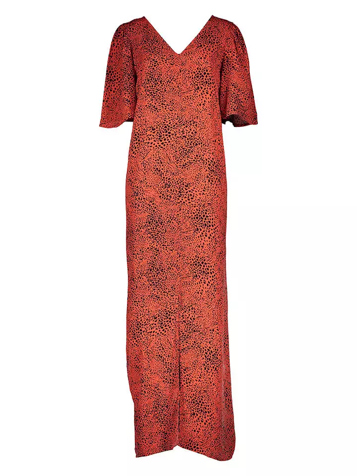 Kaffe Sukienka w kolorze pomarańczowo-czarnym rozmiar: 44