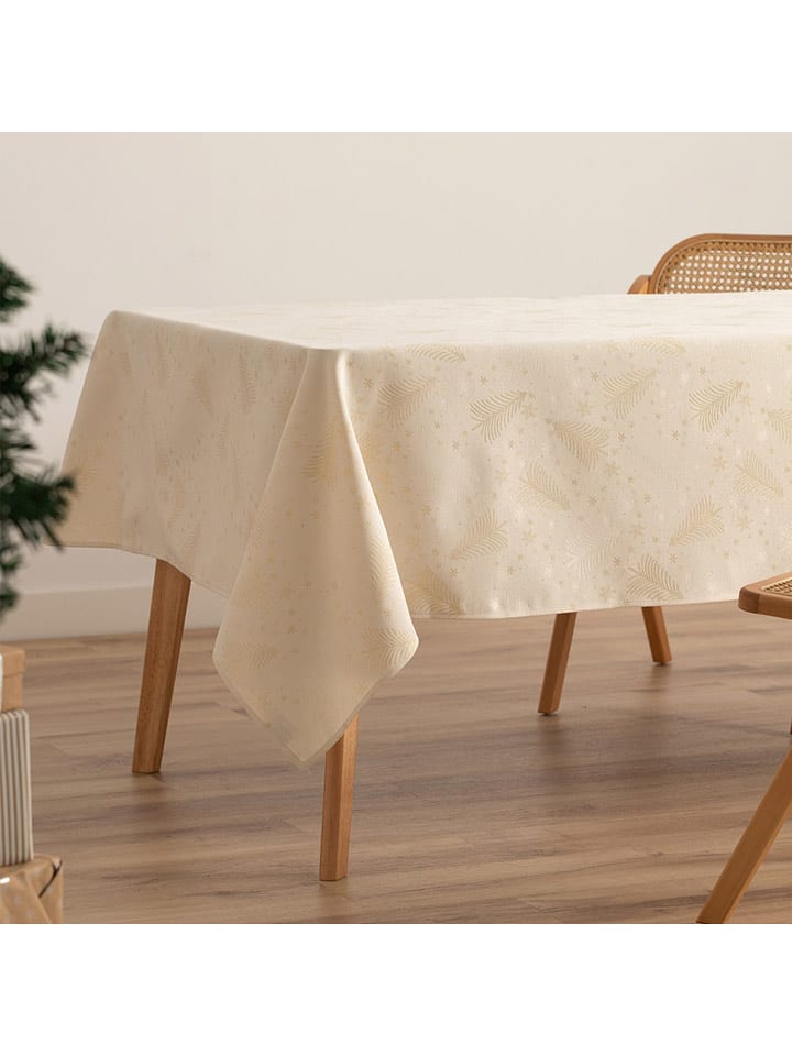 GAMUSI Obrus "Christree" w kolorze kremowym rozmiar: 140x200 cm