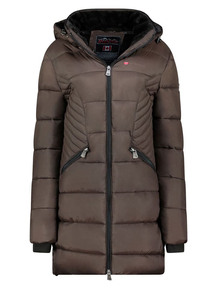 ANAPURNA Płaszcz pikowany "Beeana" w kolorze brązowym rozmiar: S