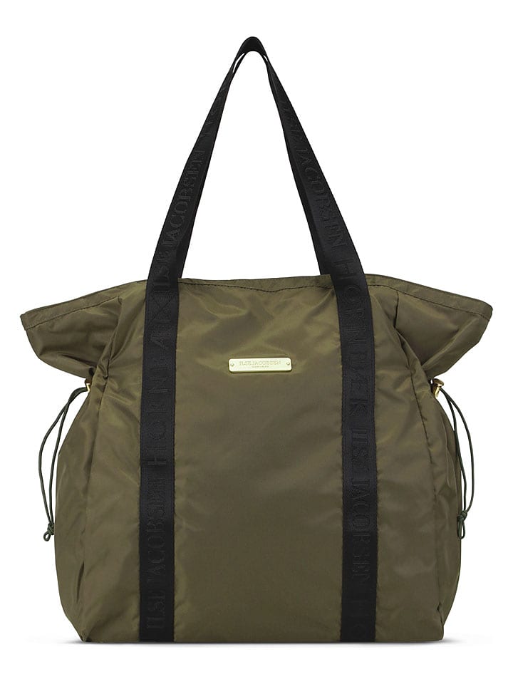 Ilse Jacobsen Shopper bag w kolorze khaki - 50 x 50 cm rozmiar: onesize