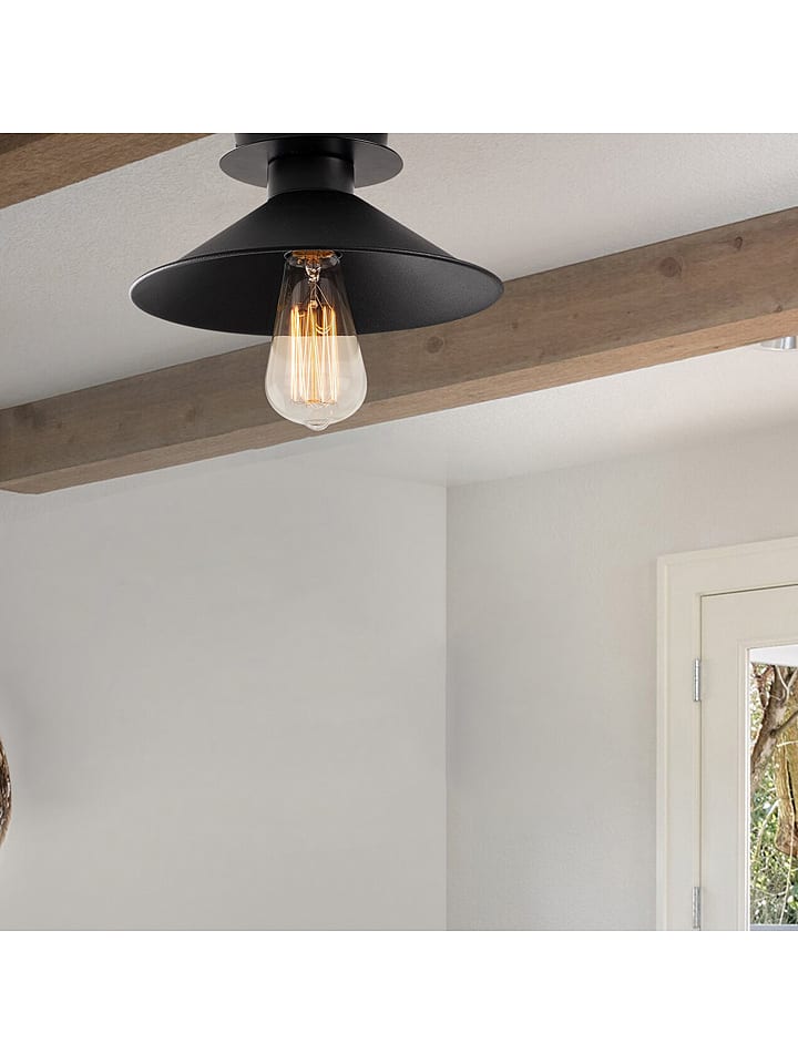 Opviq Lampa sufitowa w kolorze czarnym - wys. 12 x Ø 24 cm rozmiar: onesize