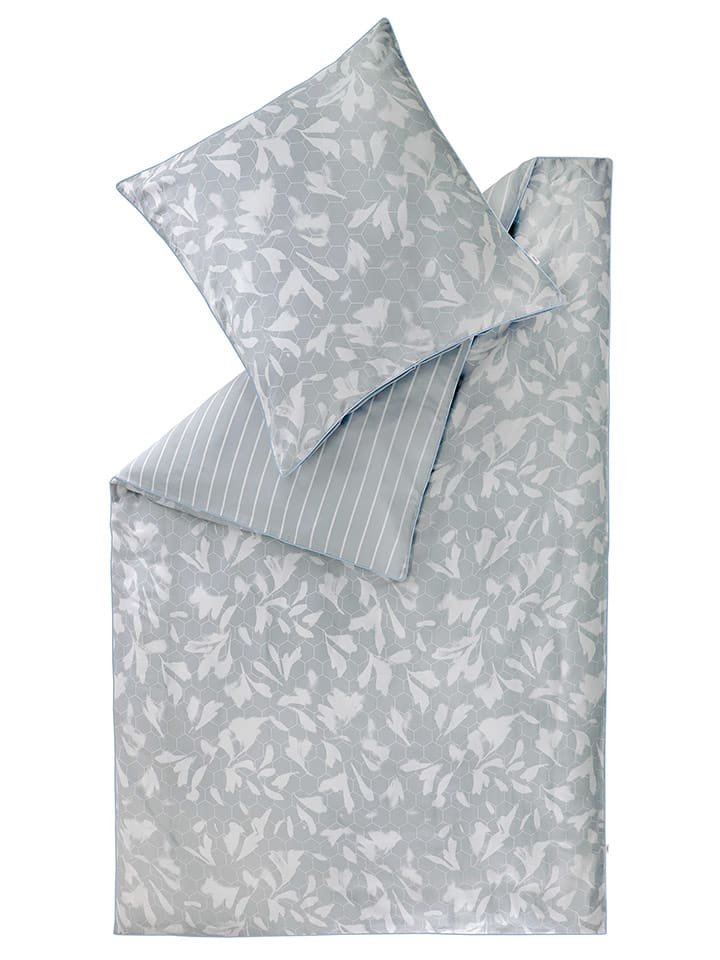 ESPRIT Komplet pościeli satynowej "Noel" w kolorze szarym rozmiar: 135x200 cm