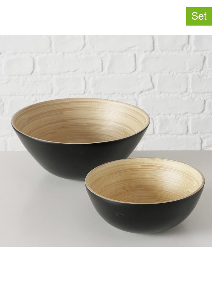 Boltze Miski (2 szt.) "Bambo" w kolorze czarnym rozmiar: onesize