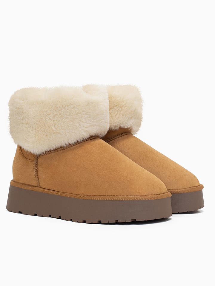 Blackfield Botki zimowe "Olivia" w kolorze jasnobrązowym rozmiar: 39