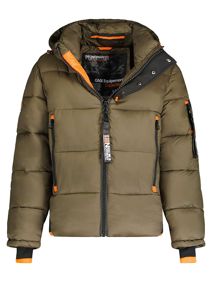 Geographical Norway Kurtka zimowa "Calix" w kolorze khaki rozmiar: M