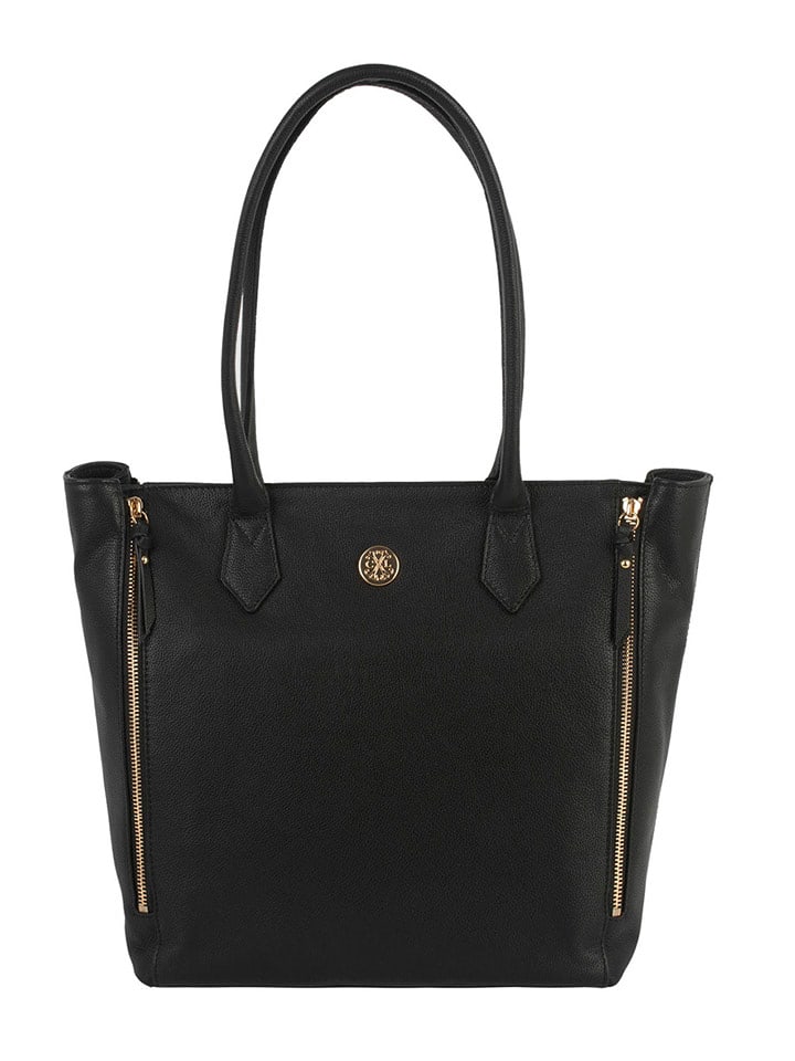 CXL by Christian Lacroix Skórzana torebka w kolorze czarnym - 40 x 30 x 15 cm rozmiar: onesize