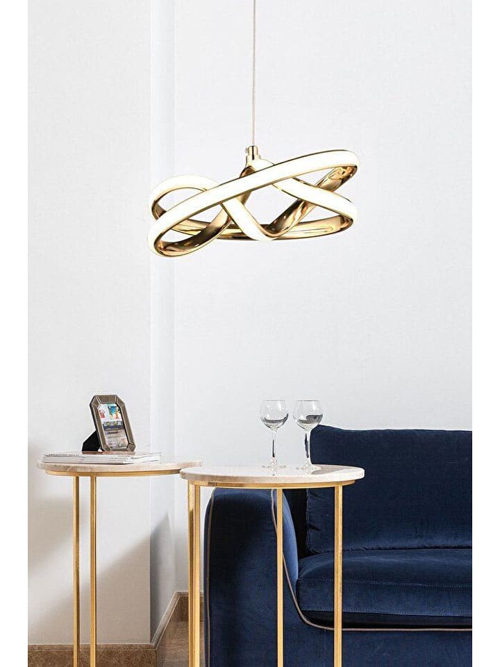 Opviq Lampa wisząca LED w kolorze złotym - szer. 28 cm rozmiar: onesize