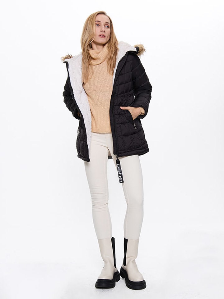 Bébé Kurtka zimowa w kolorze czarnym rozmiar: XL