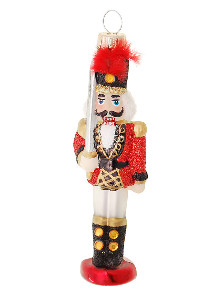 Krebs Glas Lauscha Ozdoba choinkowa w kolorze czerwonym - dł. 11 cm rozmiar: onesize