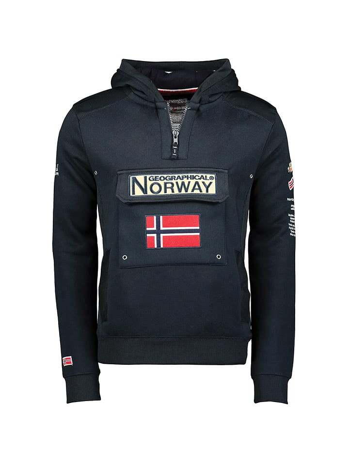 Geographical Norway Bluza "Gymclass" w kolorze granatowym rozmiar: 176