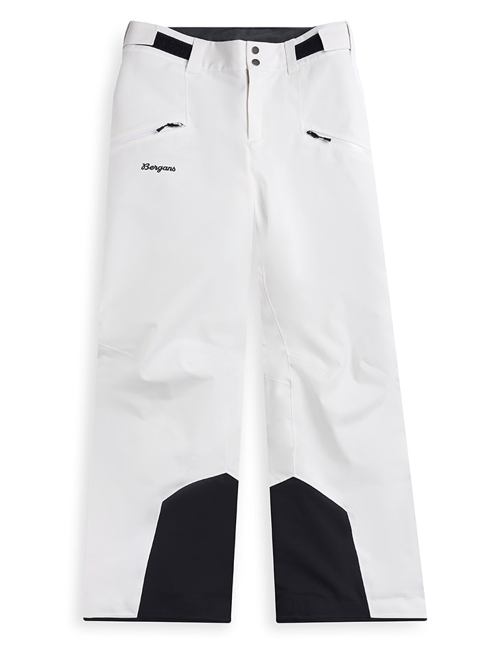 Bergans Spodnie narciarskie "Oppdal" w kolorze biało-czarnym rozmiar: L