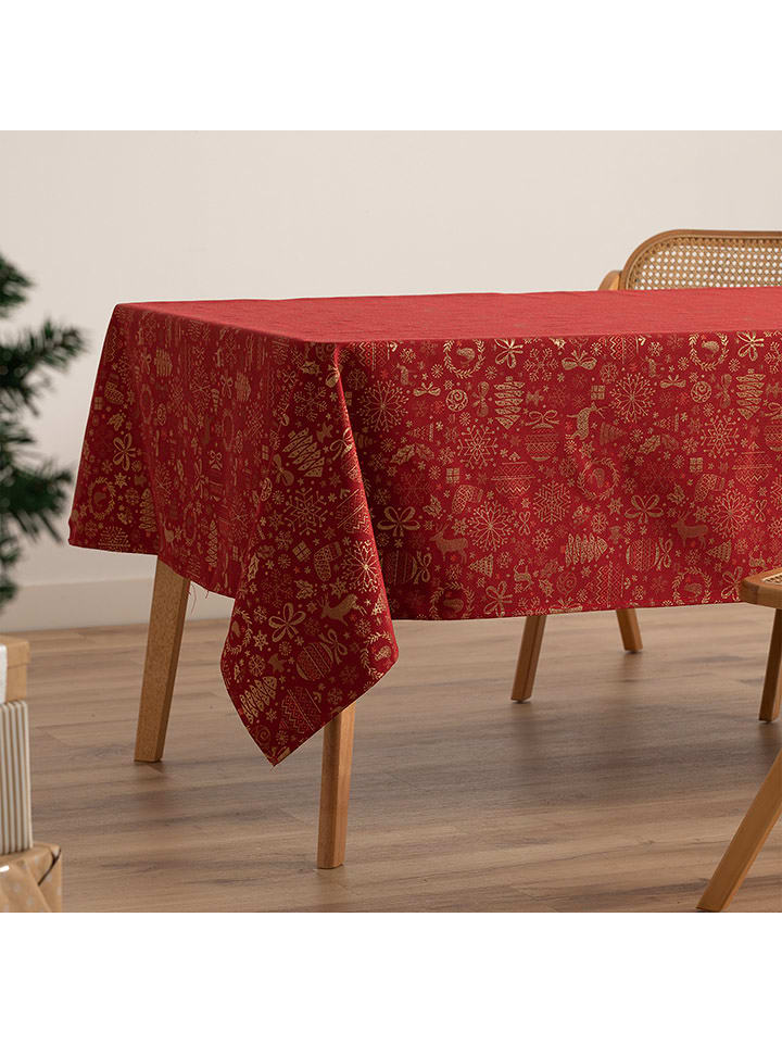 GAMUSI Obrus w kolorze czerwonym rozmiar: 140x240 cm