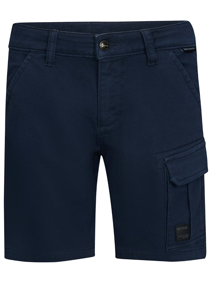 Retour Bojówki "Bas" w kolorze granatowym rozmiar: 164