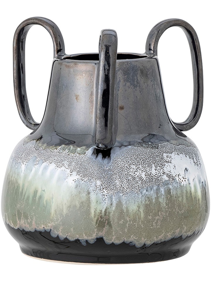 Bloomingville Wazon "Selim" w kolorze czarnym - wys. 20 x Ø 18 cm rozmiar: onesize