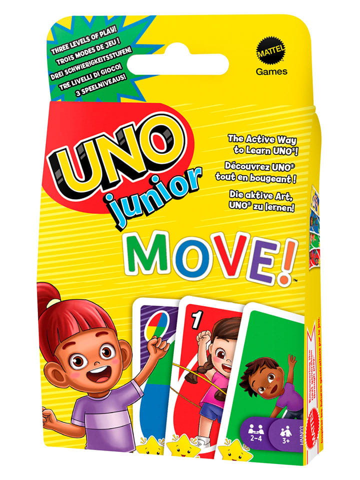 Mattel Gra karciana "UNO Junior Move" - 3+ rozmiar: onesize