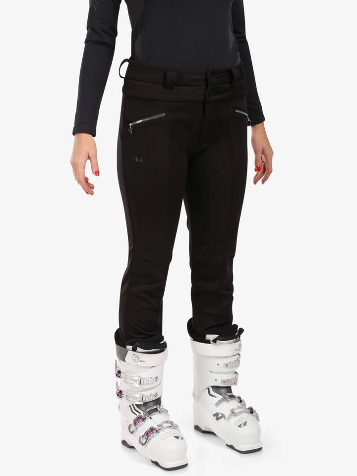 Kilpi Softshellowe spodnie narciarskie "Maura" w kolorze czarnym rozmiar: 40