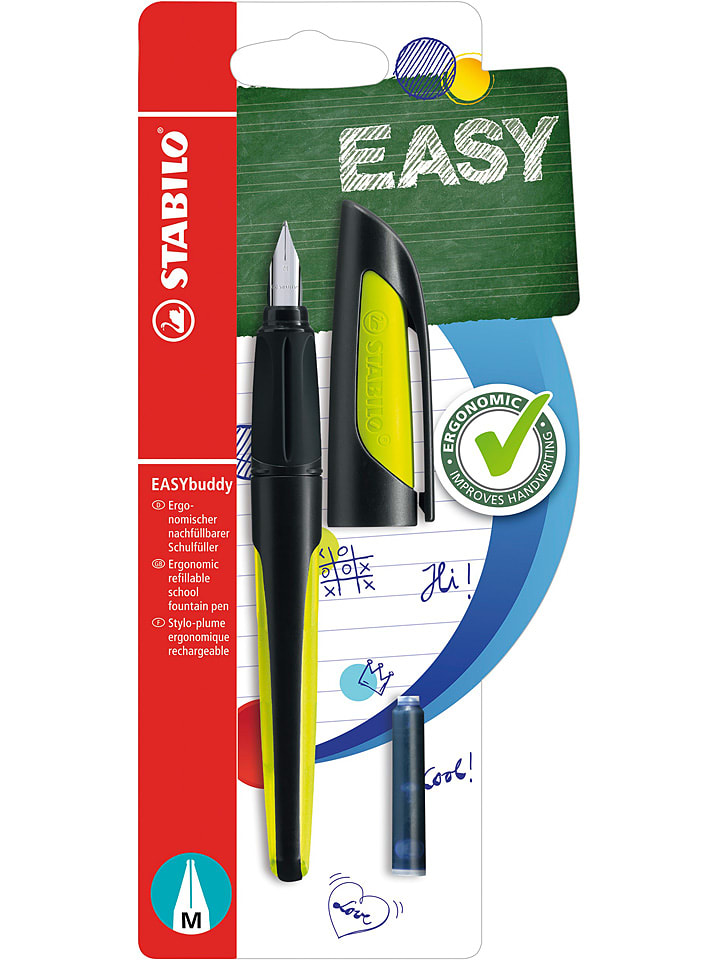 STABILO Pióro wieczne "EASYbuddy" w kolorze czarno-zielonym rozmiar: onesize