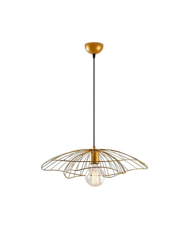 WellHome Lampa wisząca w kolorze złotym - 50 x 30 cm rozmiar: onesize