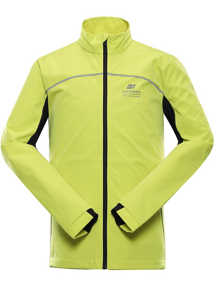 Alpine Pro Kurtka softshellowa "Geroc" w kolorze limonkowym rozmiar: M