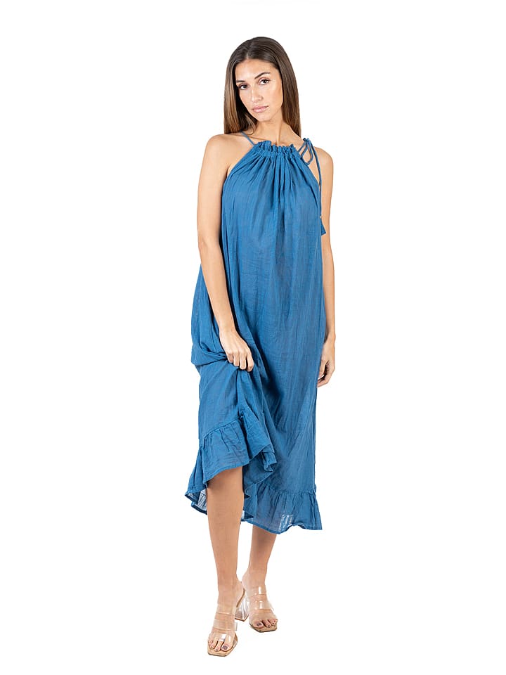 Isla Bonita by SIGRIS Sukienka w kolorze niebieskim rozmiar: XL