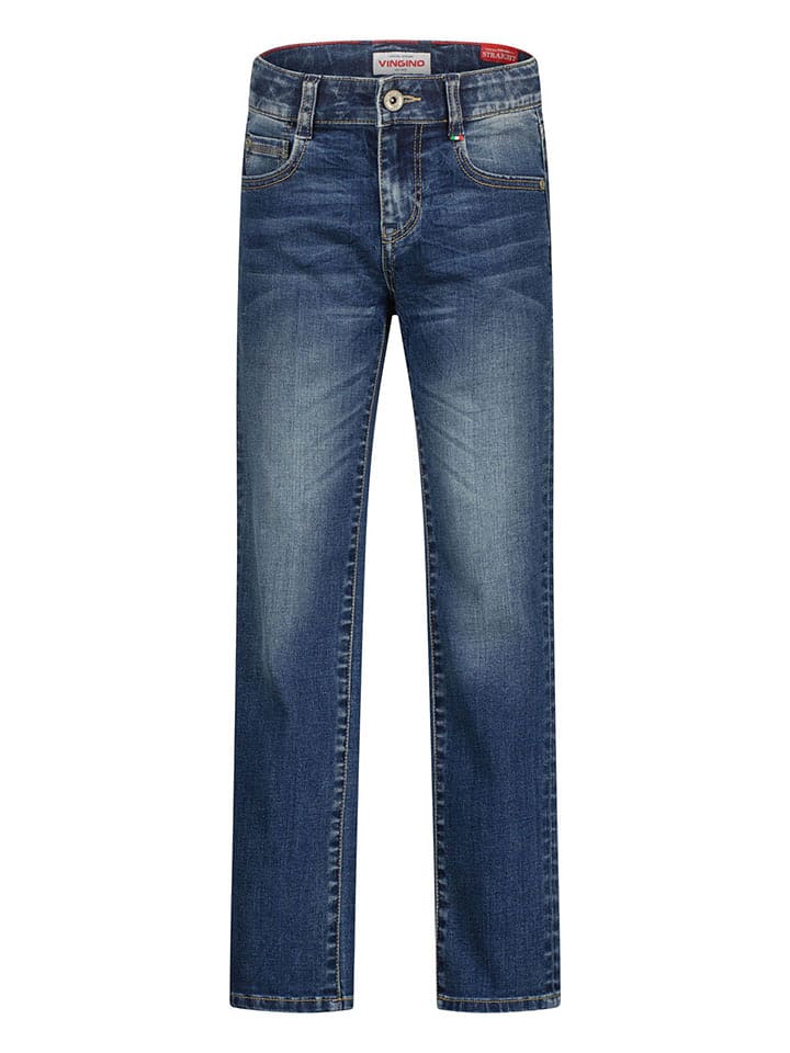 Vingino Dżinsy "Cabiano" - Regular fit - w kolorze granatowym rozmiar: 140