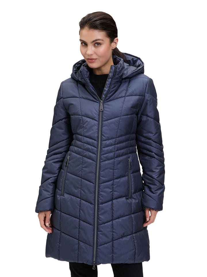 Betty Barclay Płaszcz pikowany w kolorze granatowym rozmiar: 36