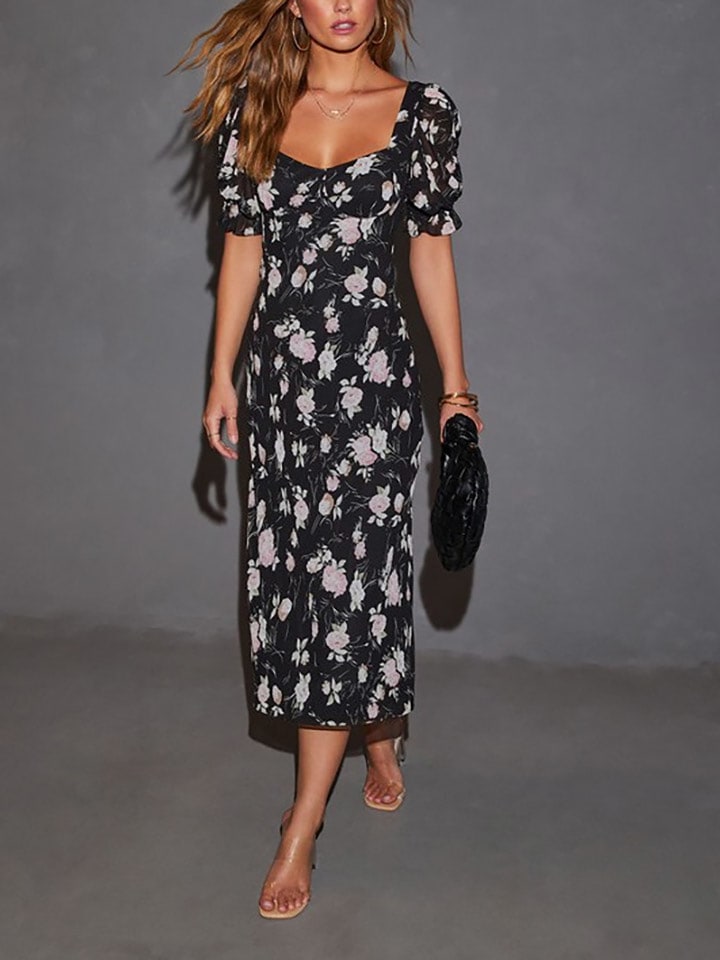 Milan Kiss Sukienka w kolorze biało-czarnym rozmiar: XL