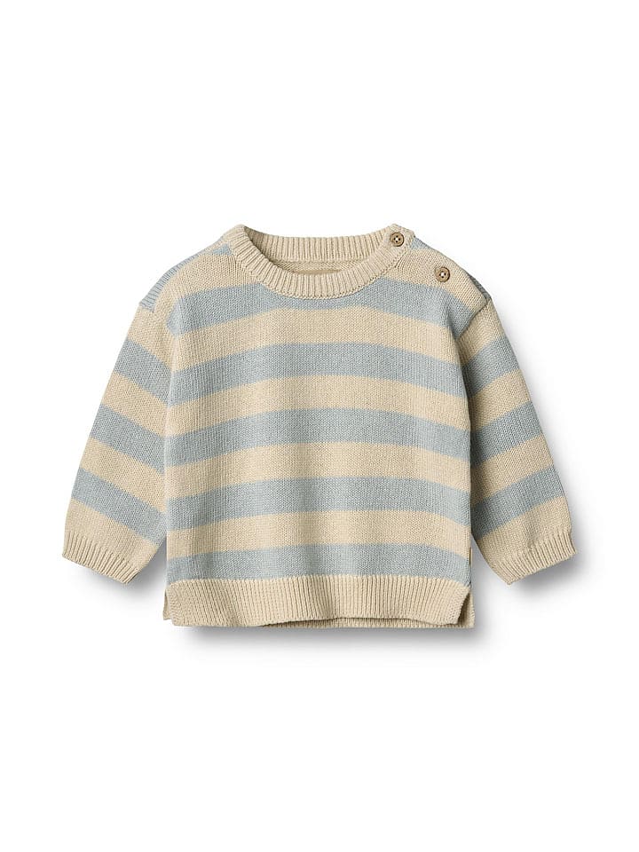 Wheat Sweter w kolorze beżowo-błękitnym rozmiar: 74