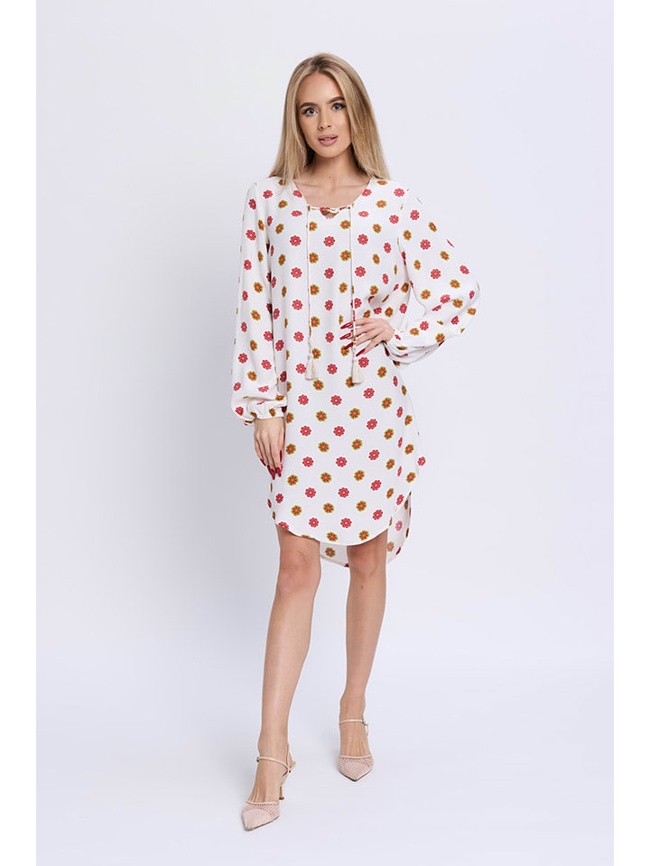 Marks & Spencer Sukienka w kolorze kremowo-różowym rozmiar: 47