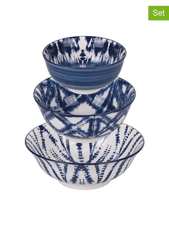 Villa d´Este Miski (3 szt.) w kolorze niebiesko-białym rozmiar: onesize