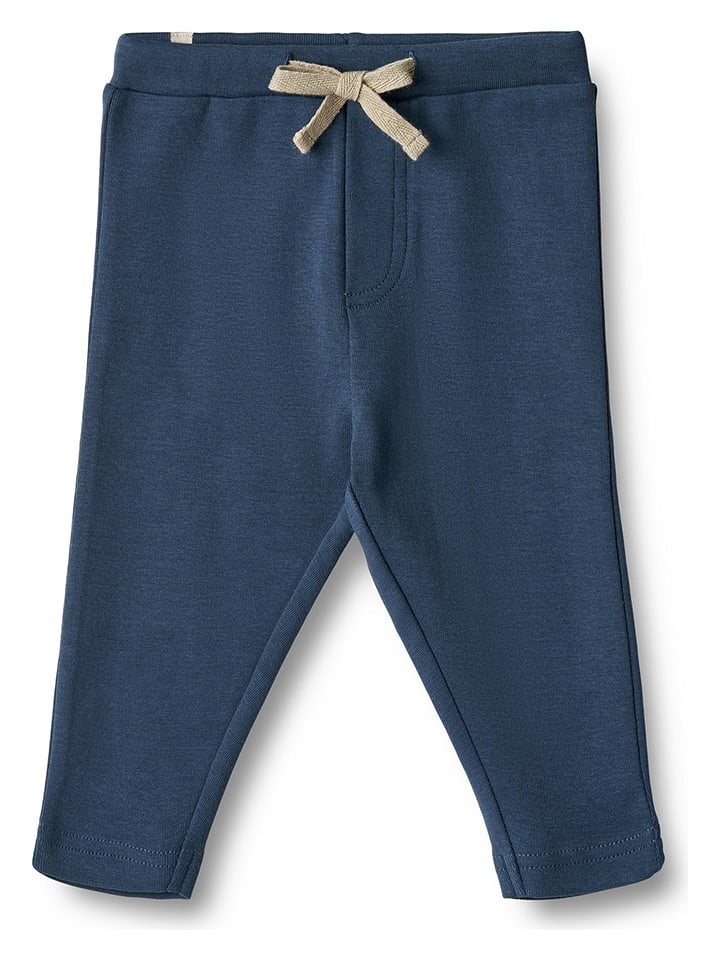 Wheat Spodnie dresowe "Manfred" w kolorze granatowym rozmiar: 62