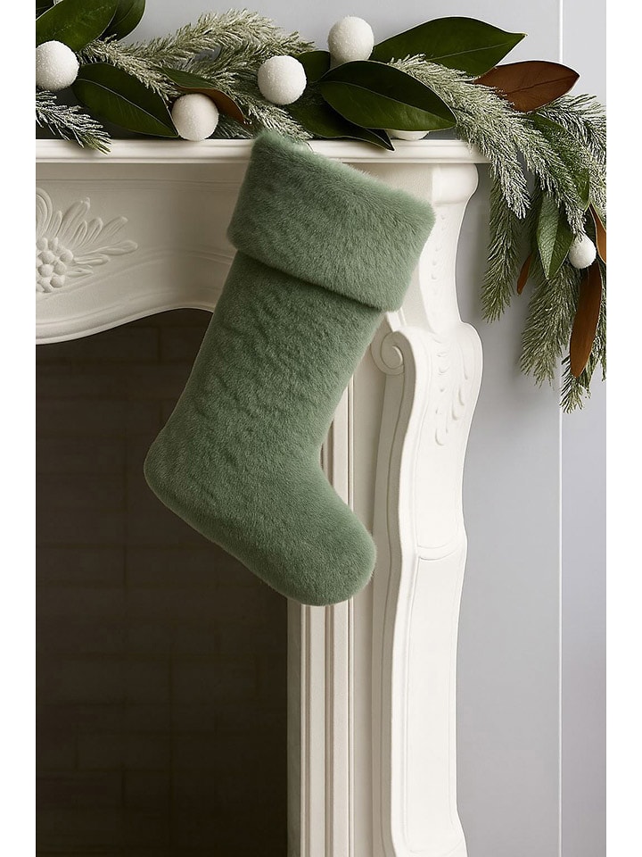 Colourful Cotton Skarpeta świąteczna w kolorze zielonym rozmiar: onesize