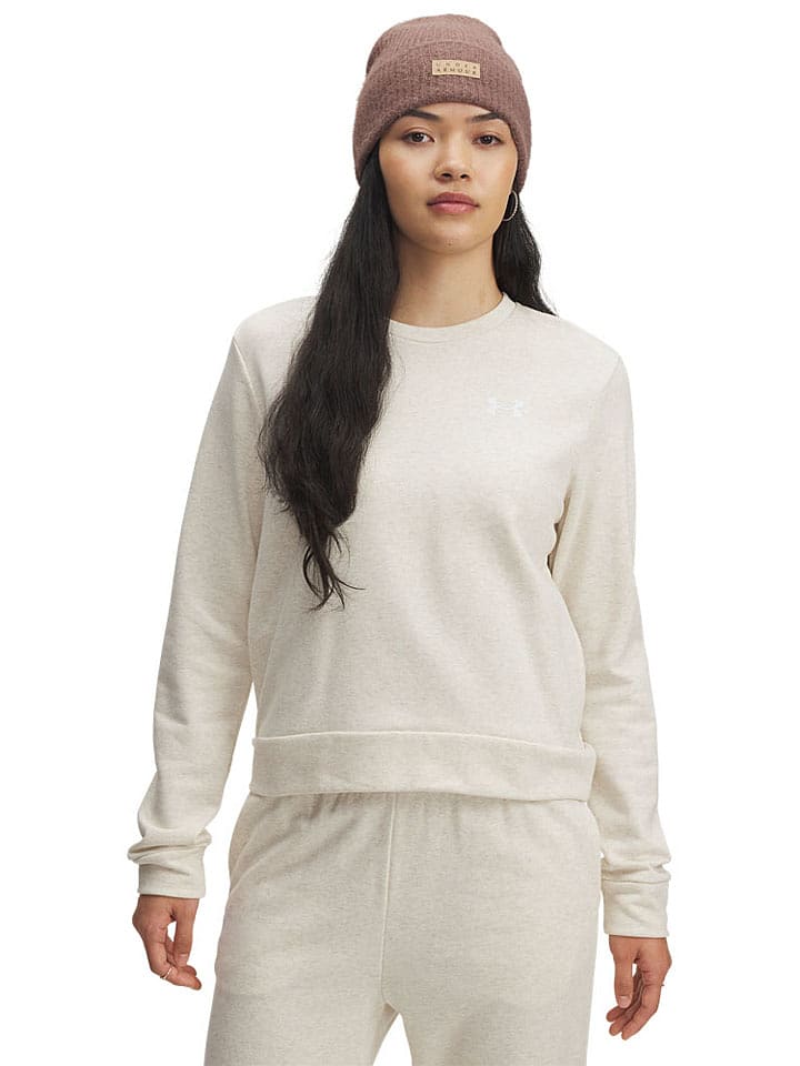Under Armour Bluza "Rival Terry" w kolorze kremowym rozmiar: S