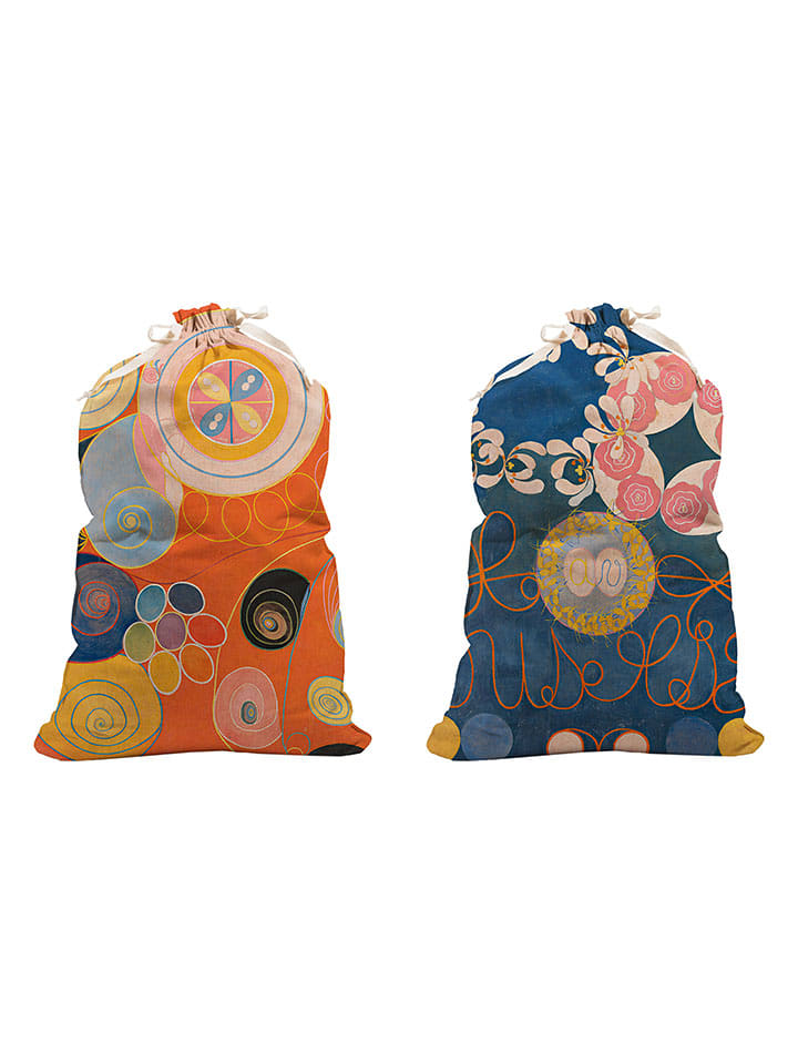 Madre Selva Worki (2 szt.) "Hilma" ze wzorem na ubrania - 30 x 42 cm rozmiar: onesize