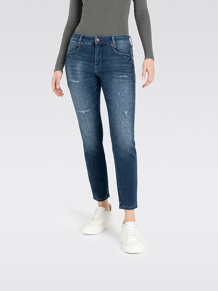 MAC Dżinsy "New Jersey" - Skinny fit - w kolorze niebieskim rozmiar: 36