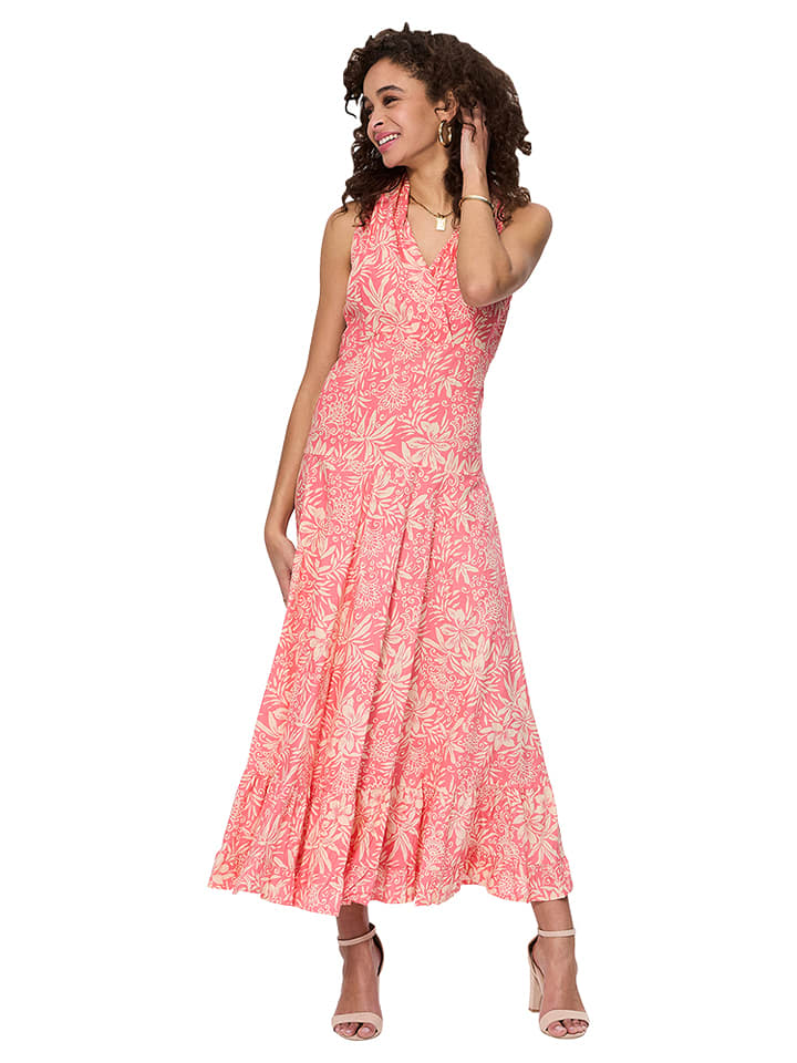 Aller Simplement Sukienka w kolorze różowo-kremowym rozmiar: 38/40